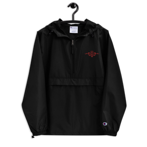"IRL" Embroidered Champion Packable Jacket