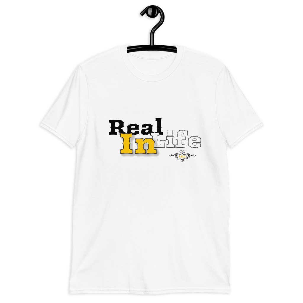 "White/Yellow IRL" Unisex T-Shirt