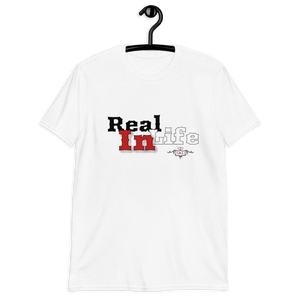 "White/Red IRL" Unisex T-Shirt