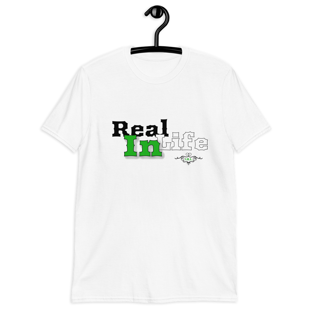 "White/Green IRL" Unisex T-Shirt